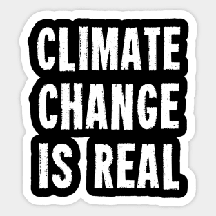 Climate Change Is Real Sticker